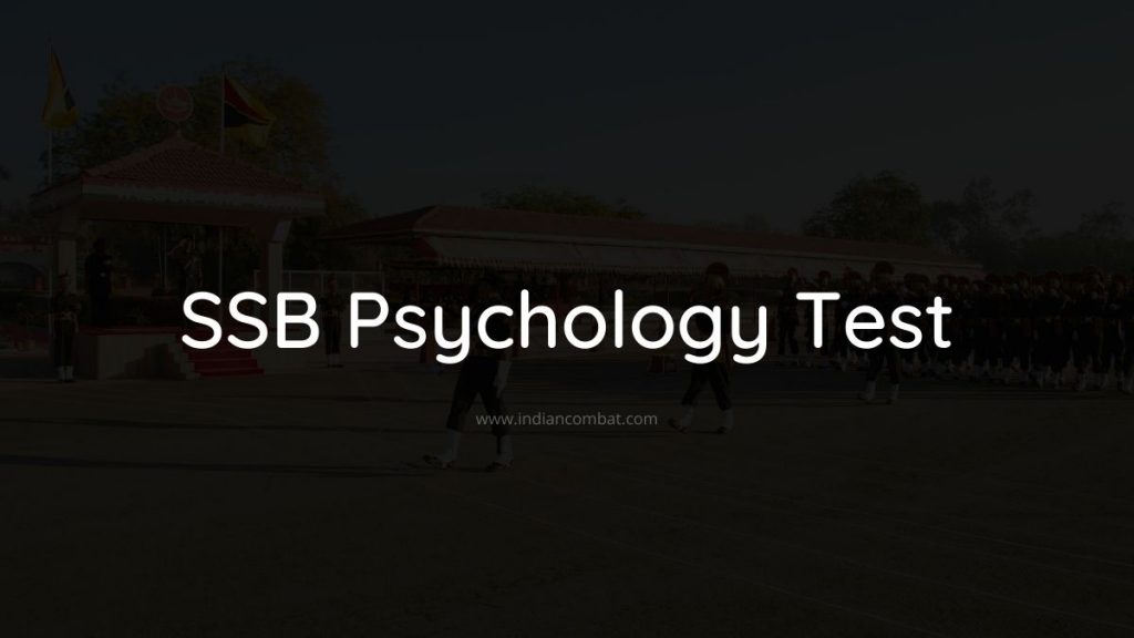 ssb psychology test